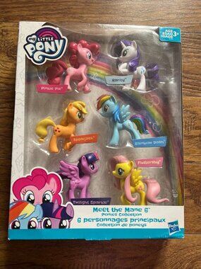 My Little Pony Meet the Mane 6 Ponies Collection Set Hasbro - New